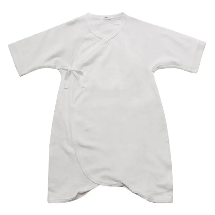 Makié Baby Rounded Cotton Hadagi Romper White