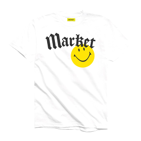 Market Smiley Gothic T-shirt (White)