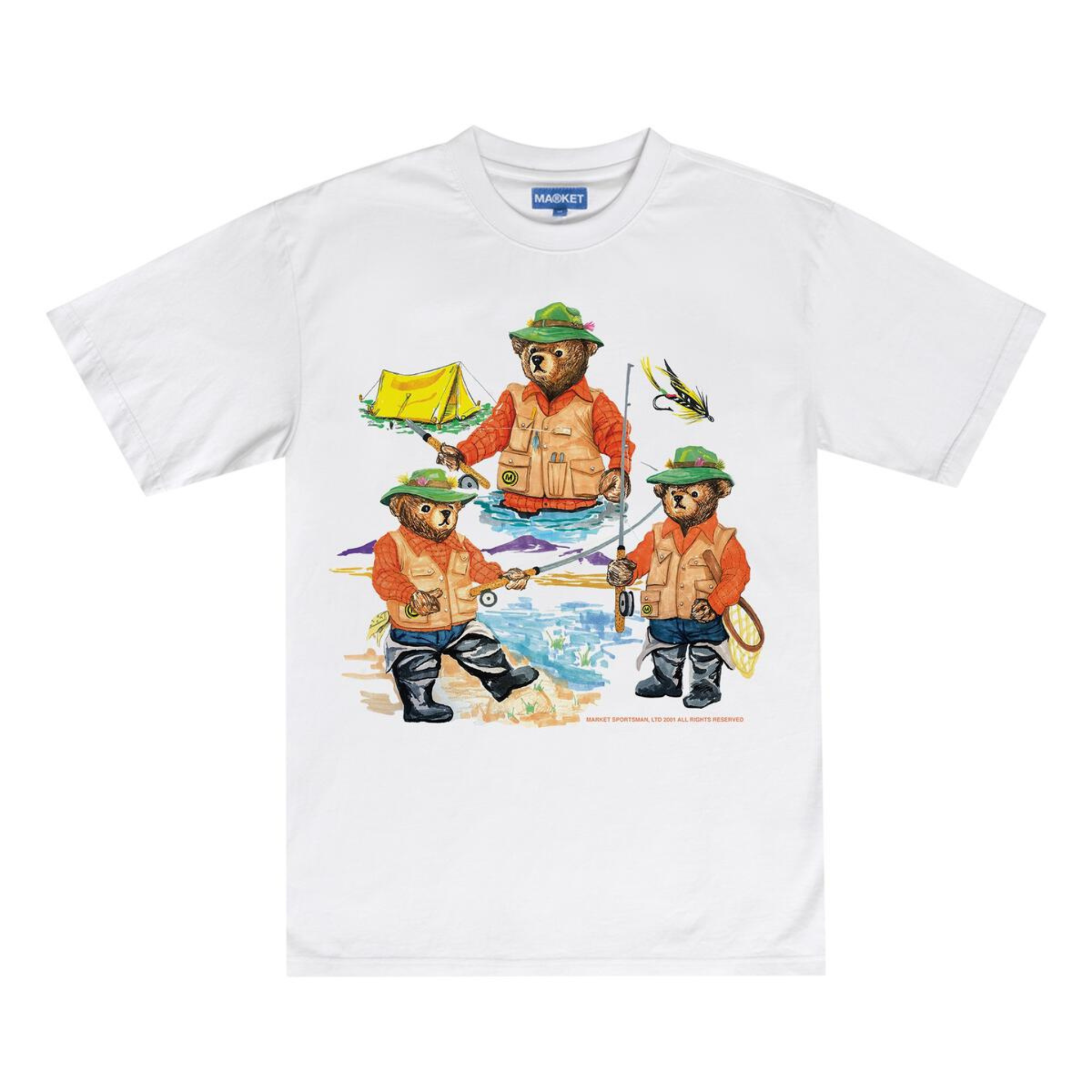 Market Sportsman Bear T-shirt (White)