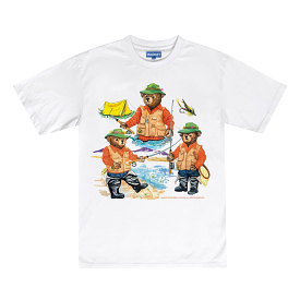 Market Sportsman Bear T-shirt (White)