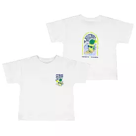 Mayoral Mini White T-Shirt w/ Citrus Sunset Graphic_ 3023