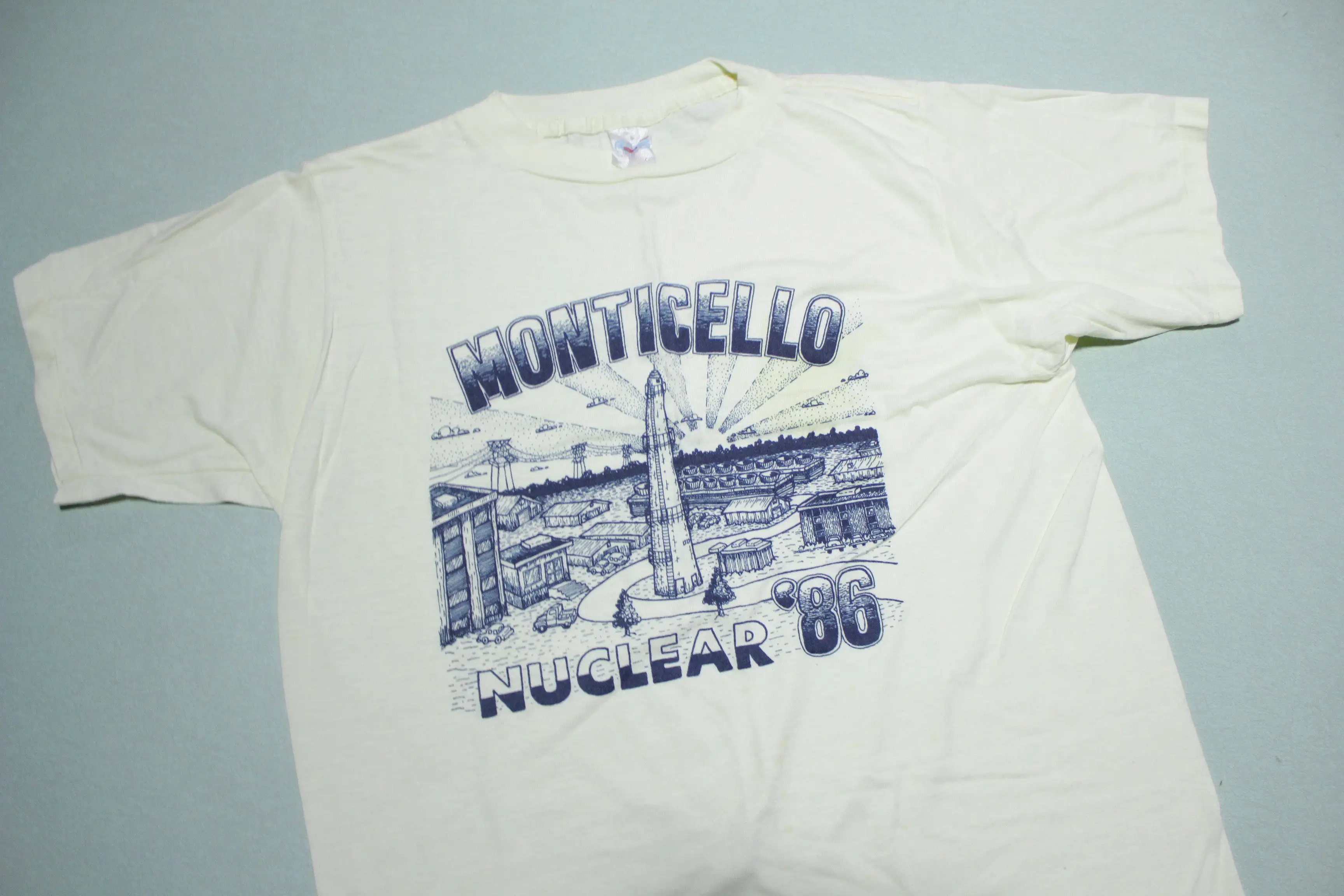 Monticello Minnesota Nuclear Vintage 1986 Vintage Single Stitch T-Shirt