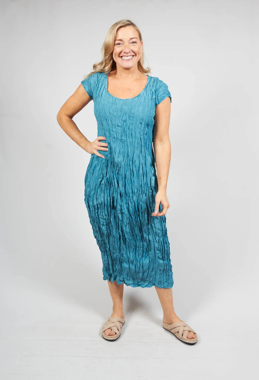 Myrtespiel Dress in Weimar Blue