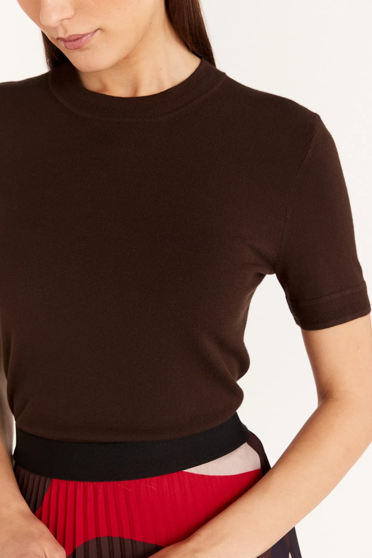 Natalie Knit Top - Cocoa