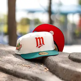 New Era Minnesota Twins 1987 World Series Moroccan Red UV (Off White/Deep Green)