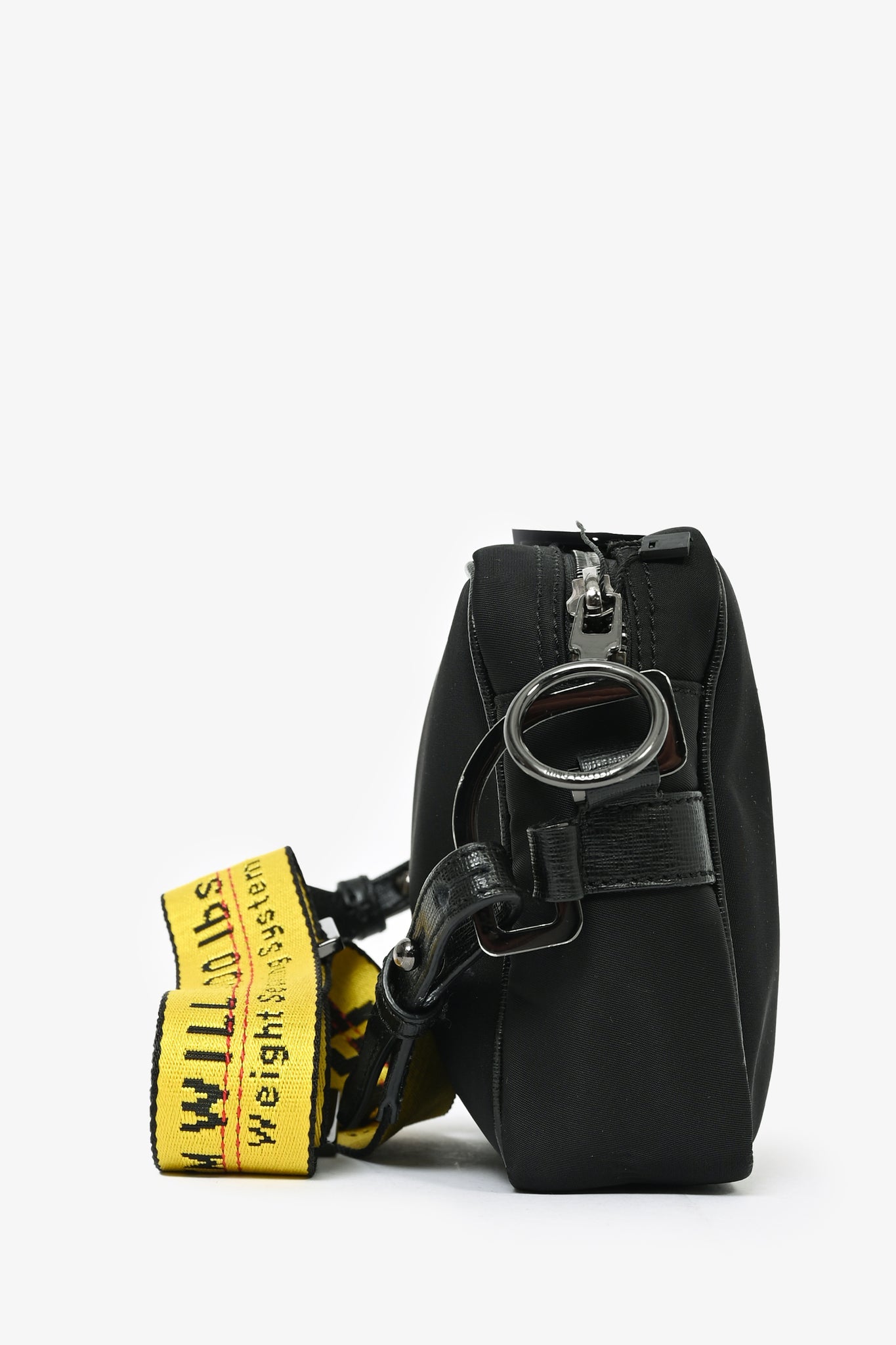 Off-White Black Nylon Industrial Belt Bag