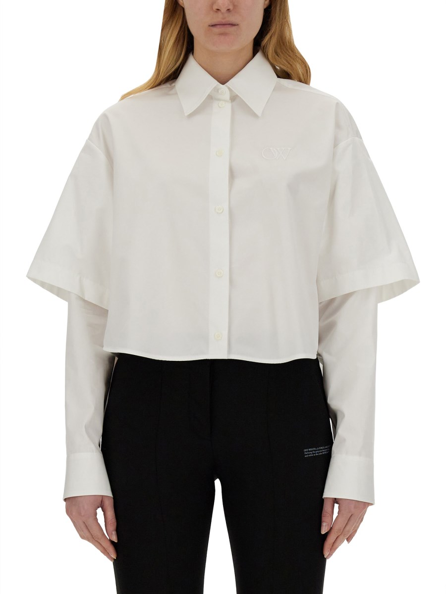 OFF-WHITE    POPLIN SHIRT