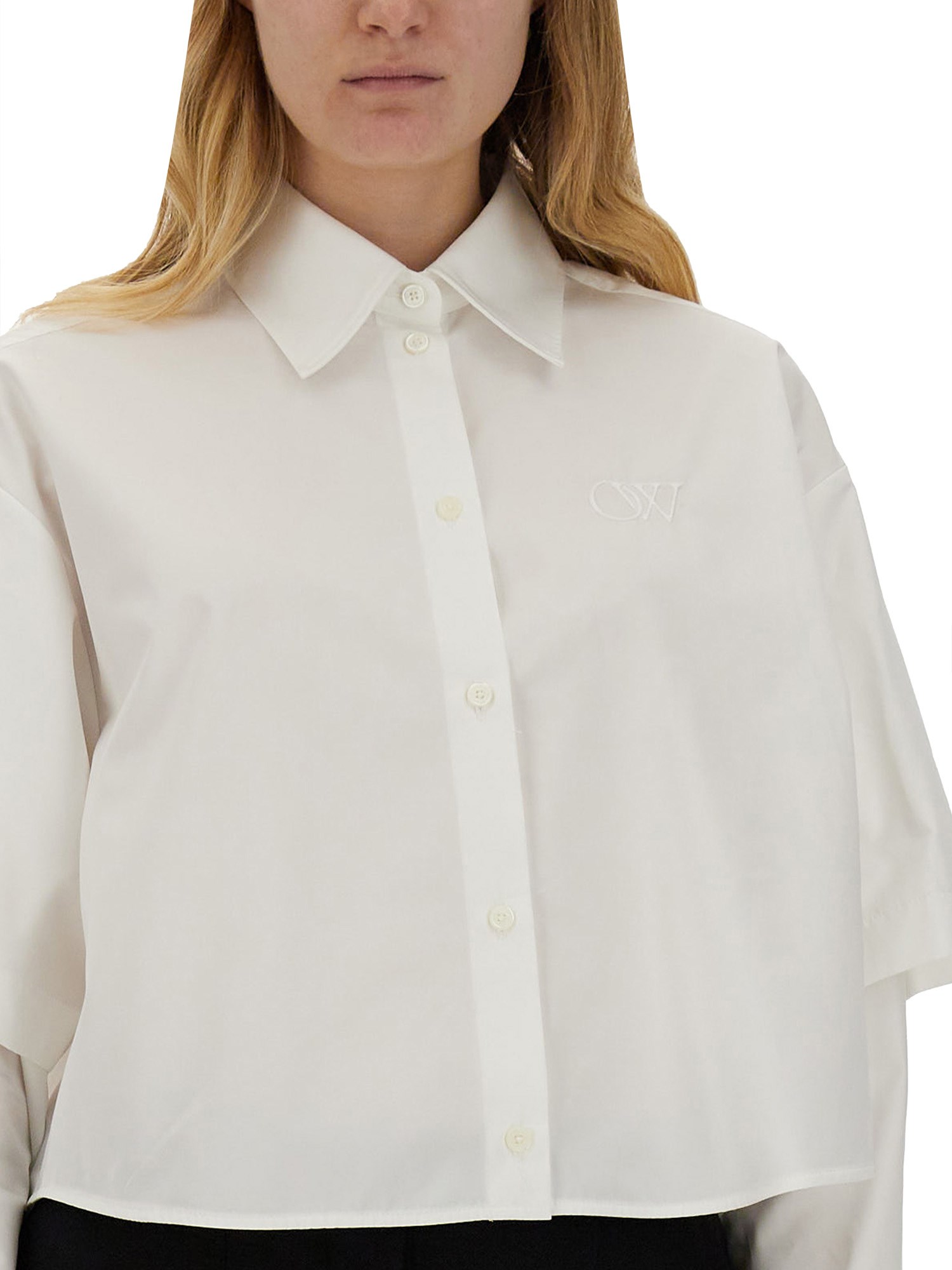 OFF-WHITE    POPLIN SHIRT