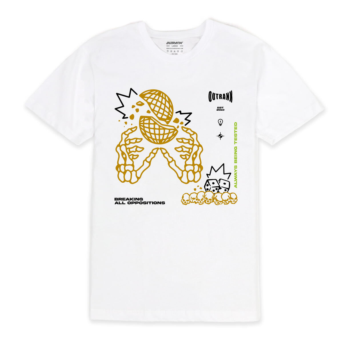 Outrank Breaking All Oppositions T-shirt (White)