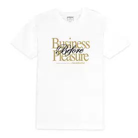 Outrank Business Before Pleasure T-shirt (White)