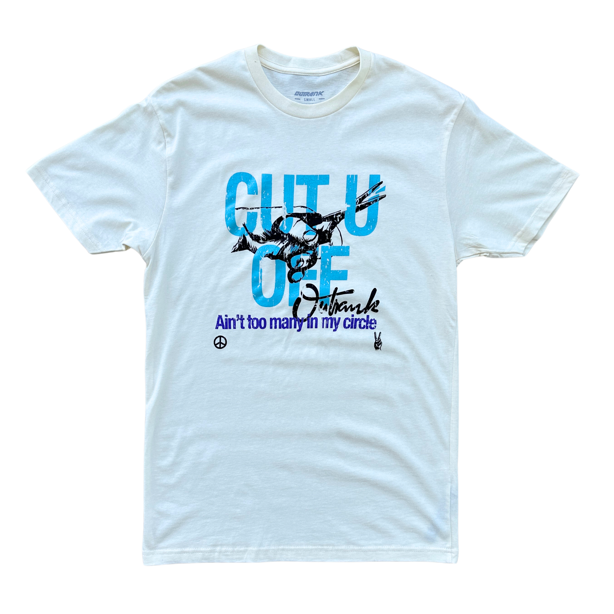 Outrank Cut U Off T-shirt (Vintage White/Grape)