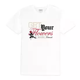 Outrank Get Your Flowers Bracket T-shirt (White)