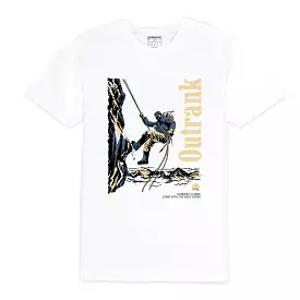 Outrank Hardest Climbs T-shirt (White)