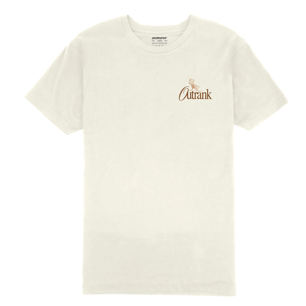 Outrank Hit My Line T-shirt (Vintage White)