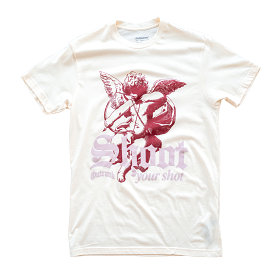 Outrank Shoot Your Shot T-shirt (Vintage White/Pink)