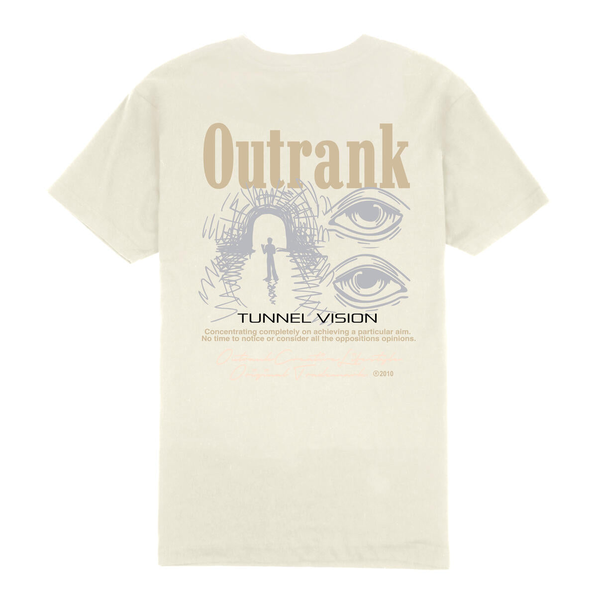 Outrank Tunnel Vision T-shirt (Vintage White)