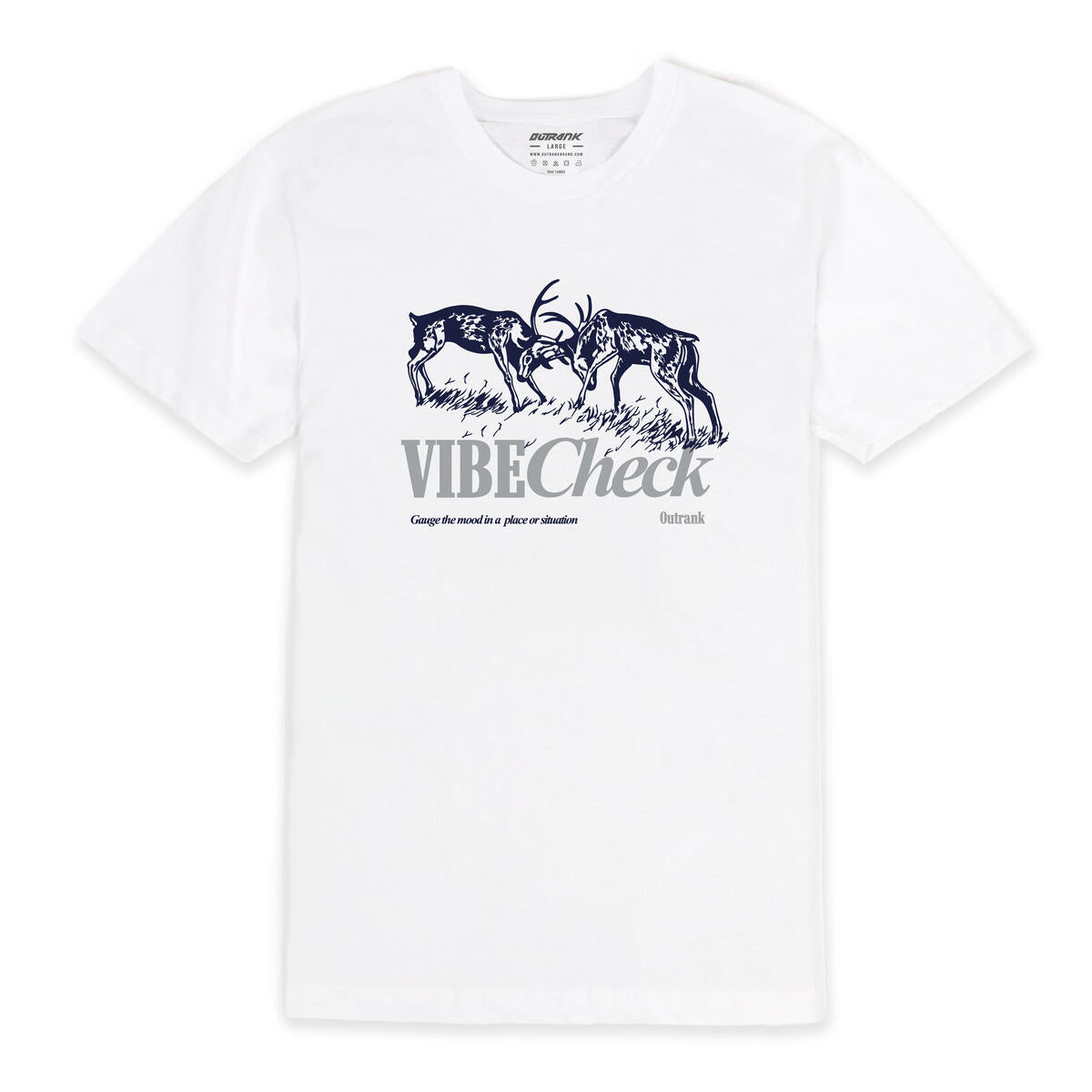 Outrank Vibe Check T-shirt (White)