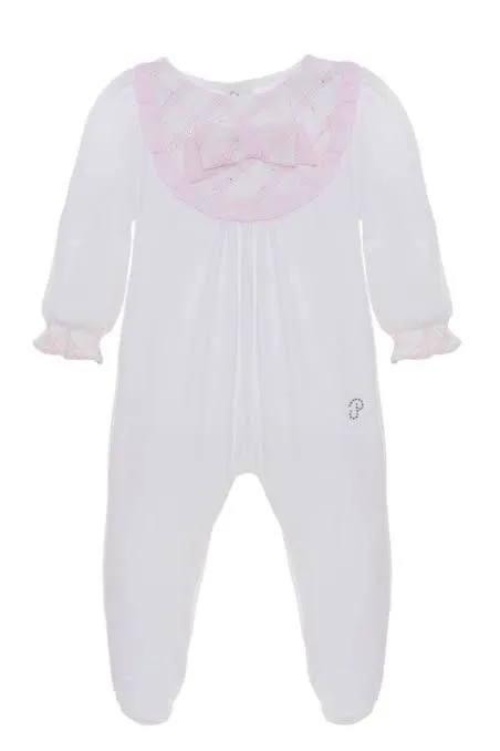 Patachou Romper Pink & White