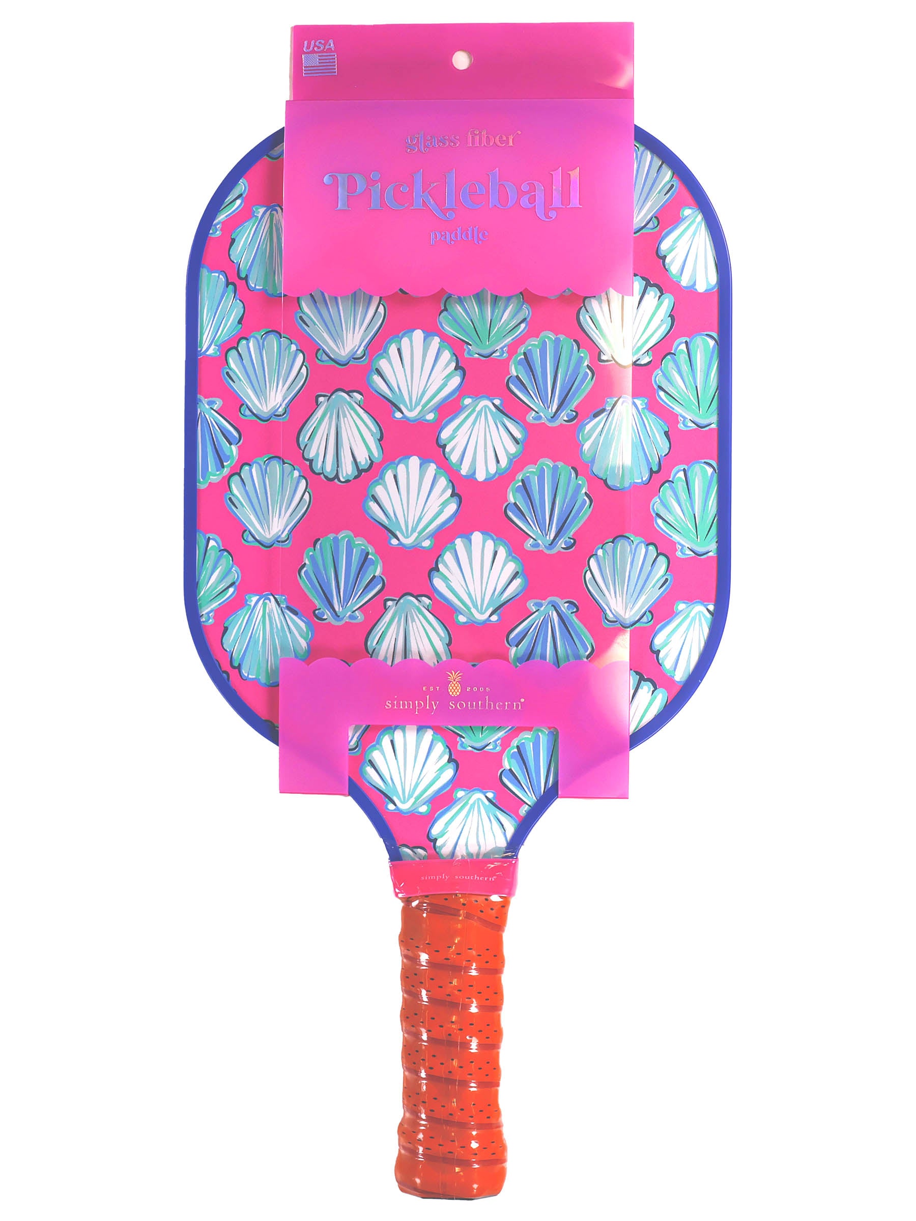 Pickleball Paddle in Blue Shells