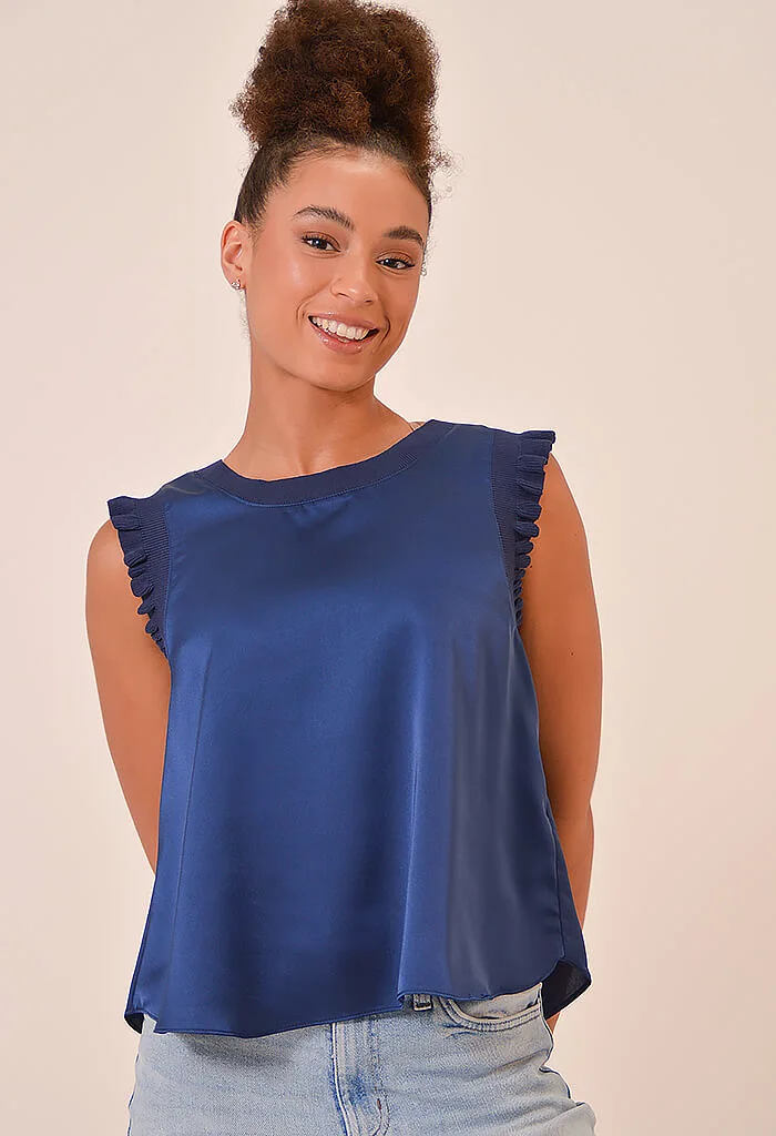 Polly Top-Navy