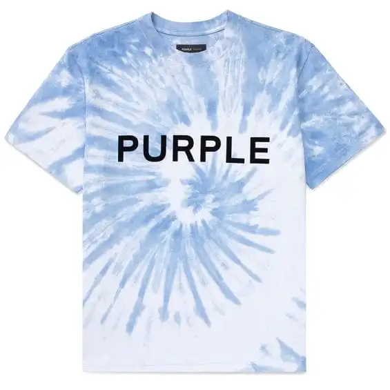 Purple Brand Core Tie Dyed Placid Blue Heavy Jersey SS Tee (Placid Blue)