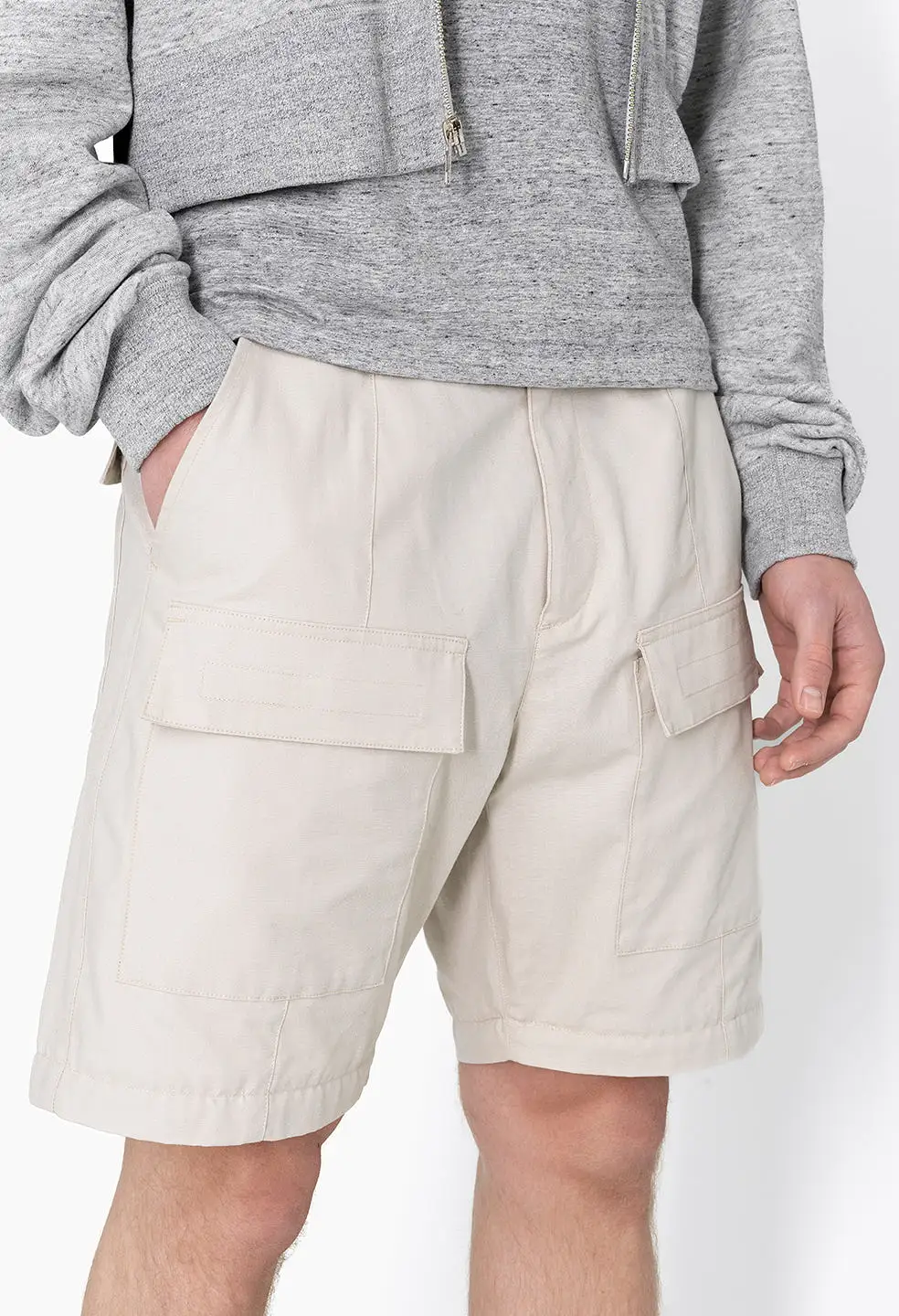 Rip Stop Zip Cargo Pant / Tan