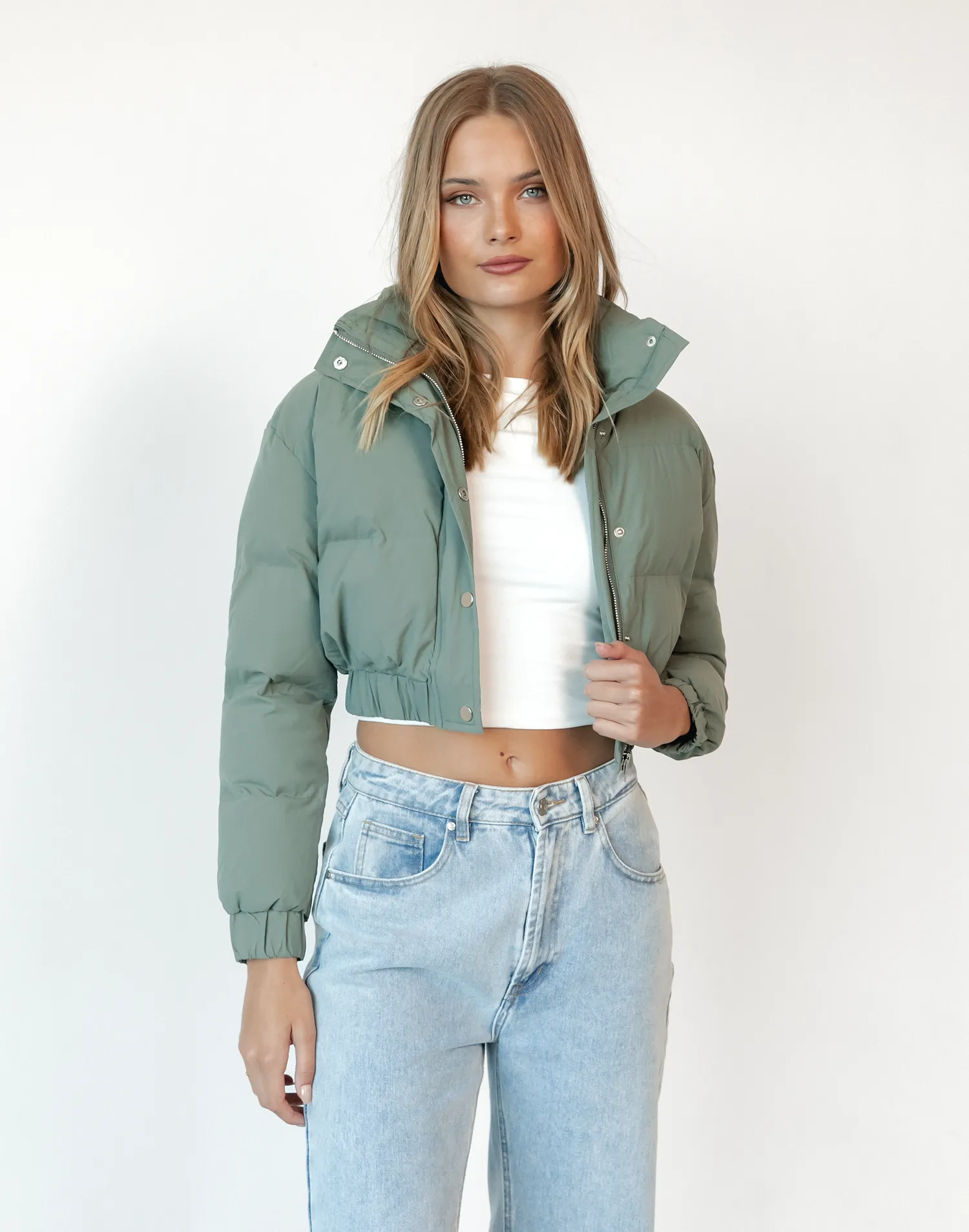 Robbie Puffer Jacket (Khaki)