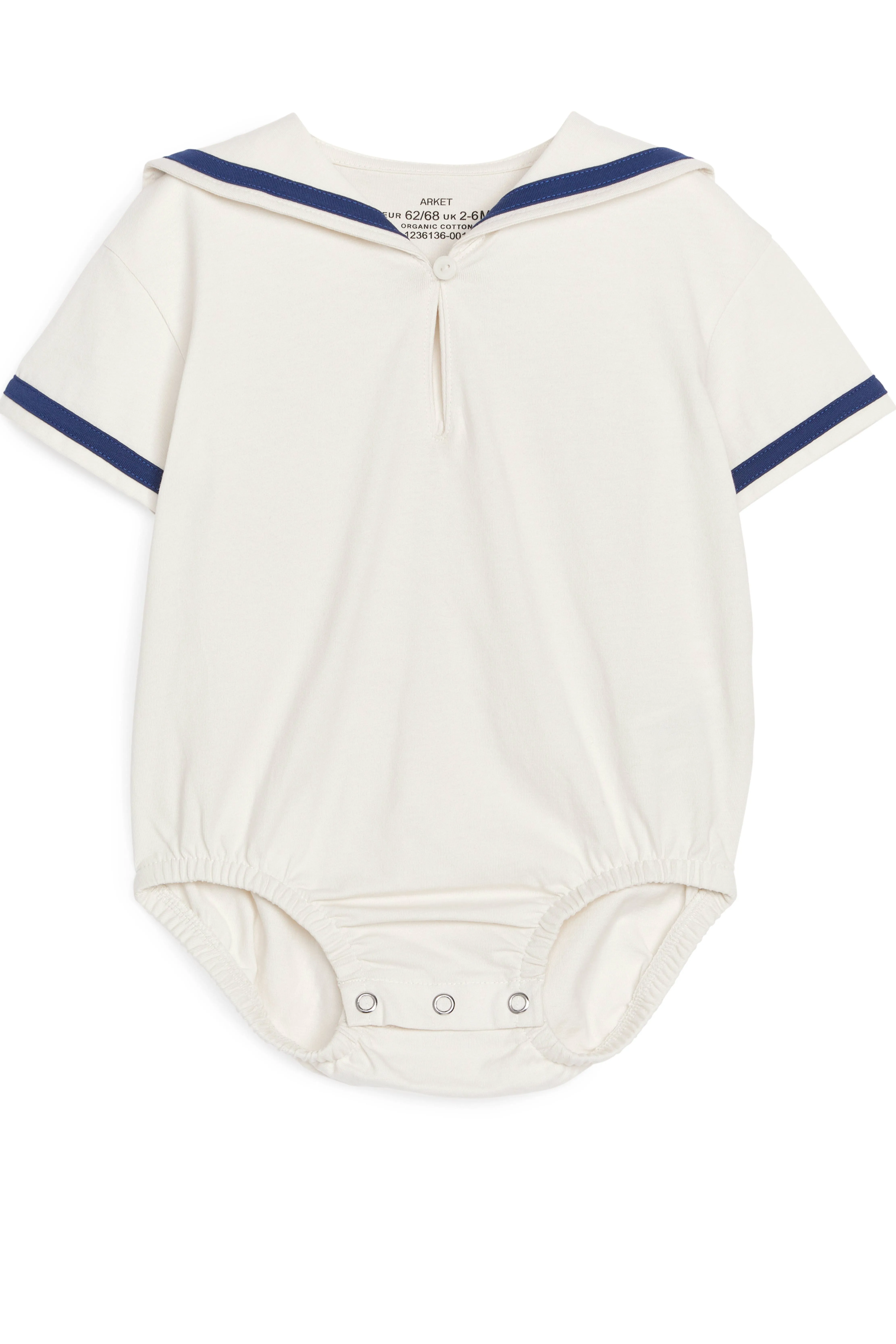 Sailor Romper - Short sleeve - White/Blue - Kids | H&M GB