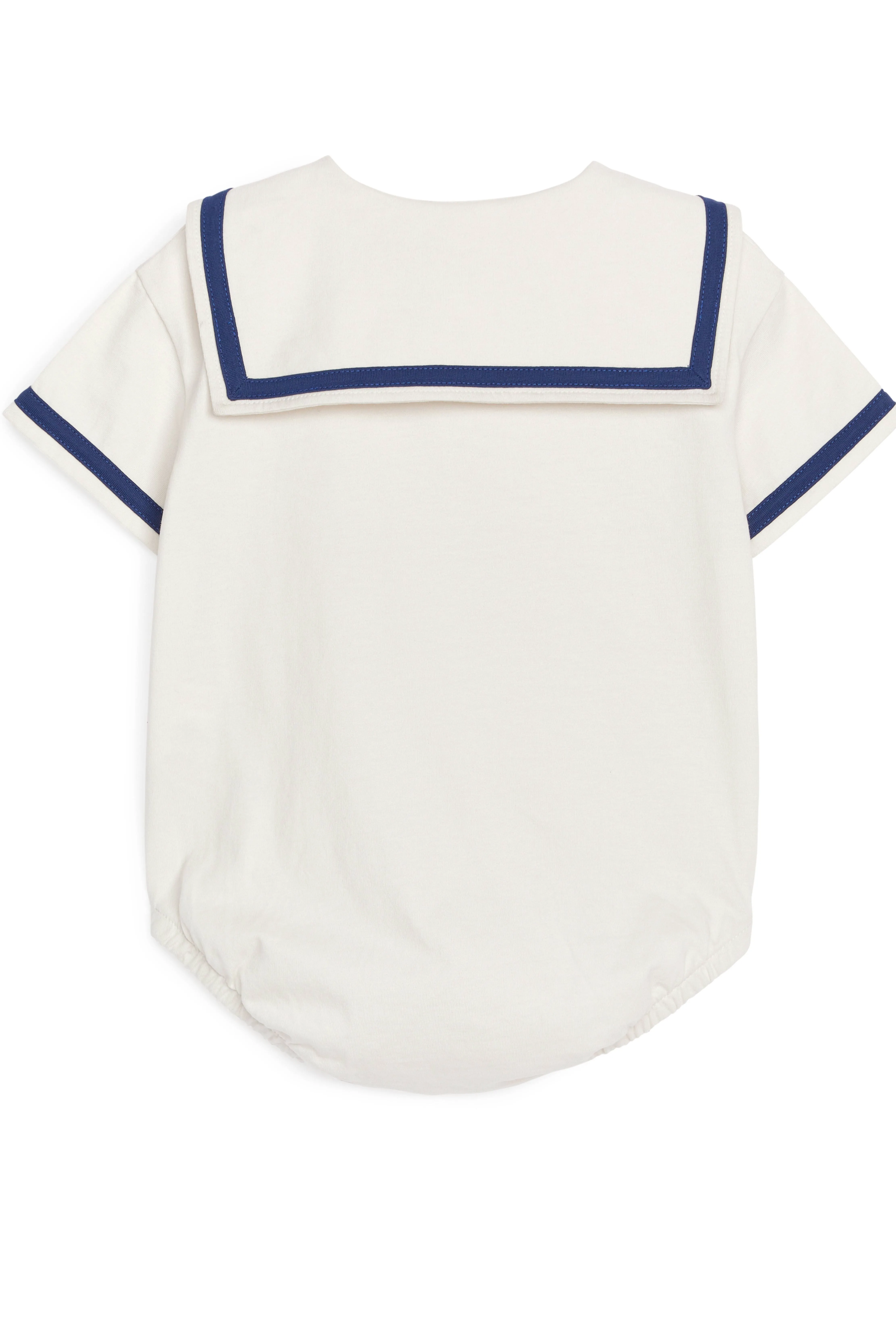 Sailor Romper - Short sleeve - White/Blue - Kids | H&M GB