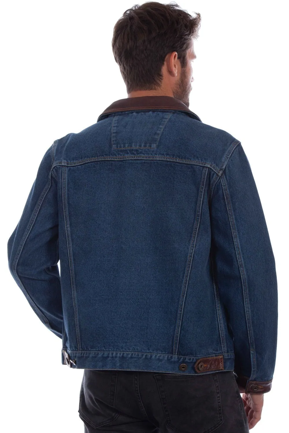 Scully Mens Classic Jean Denim Cotton Cotton Jacket