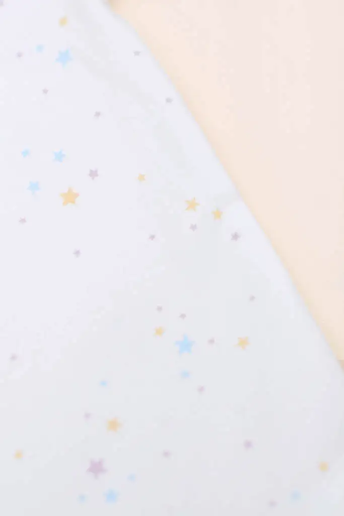 Short-Sleeve Onesie - White Twinkle Stars