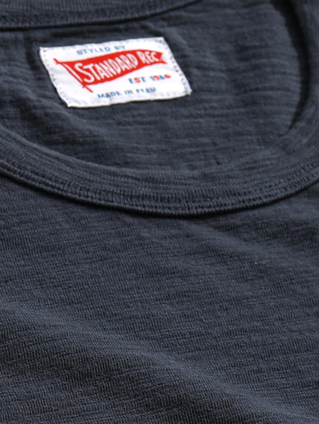 Short Sleeve Slub Tee - Indigo