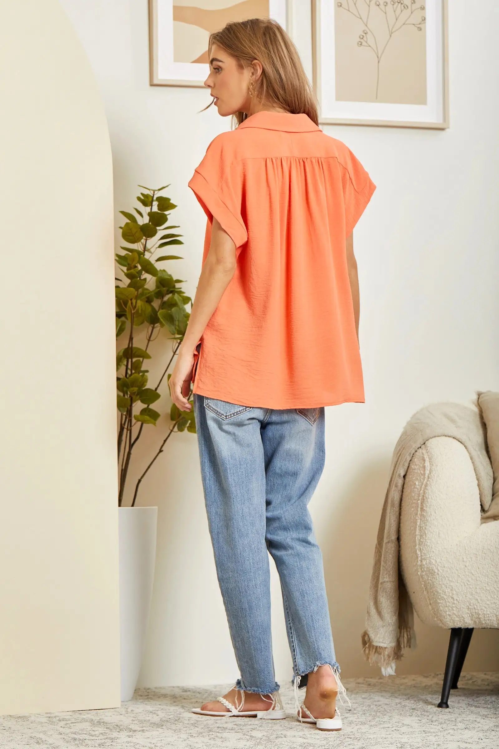 Story Of My Life Blouse - Persimmon