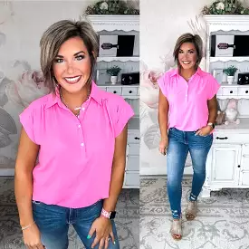 Story Of My Life Blouse - Pink Cosmos