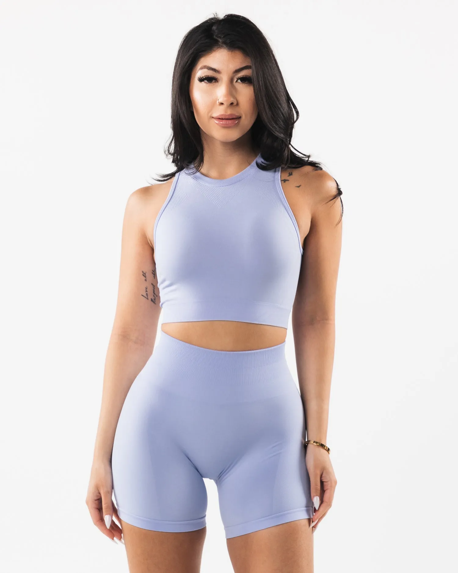 Stratus Crop Tank - Mystic Blue