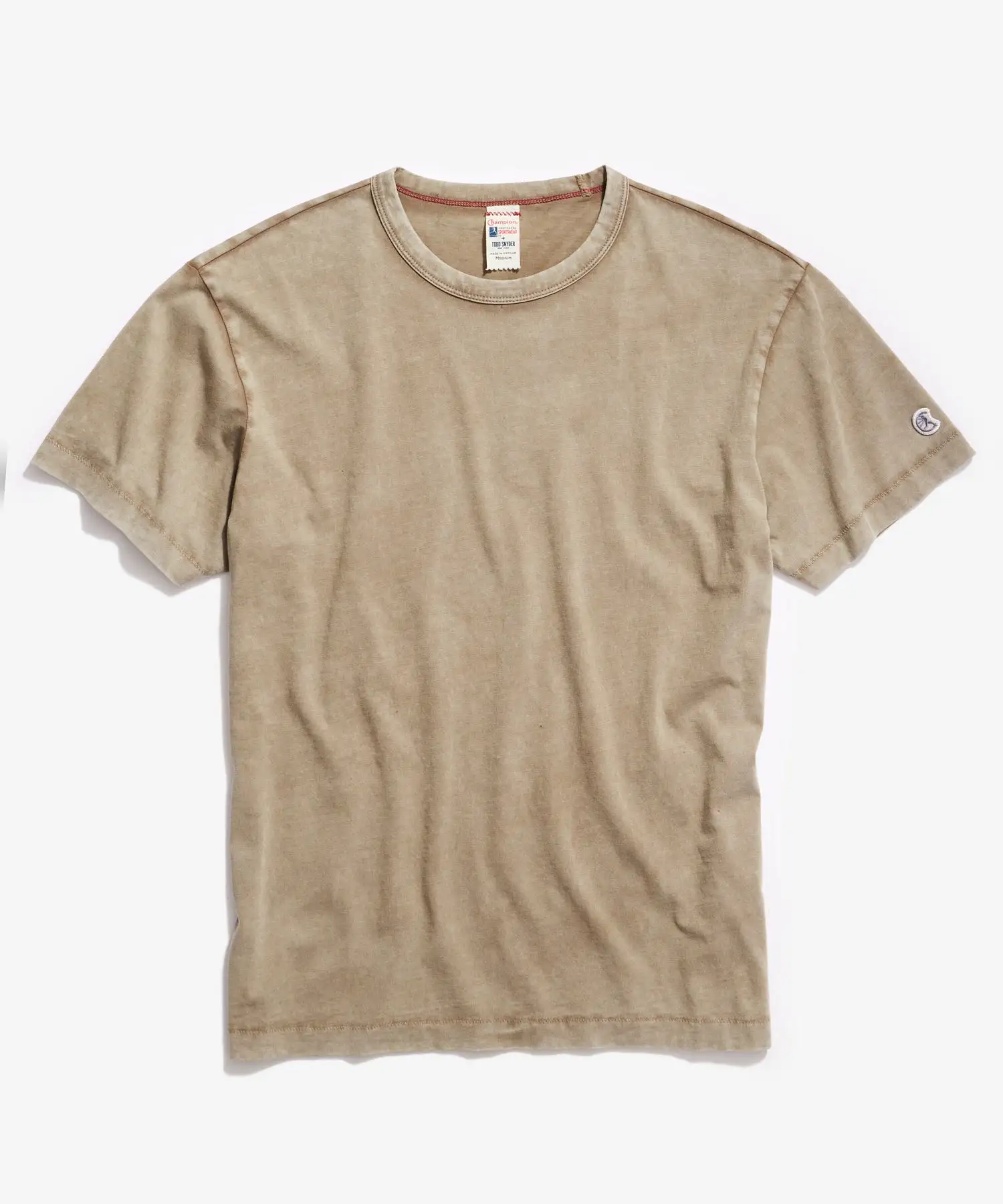 Sun-Faded Champion Basic Jersey Tee in Toasted Almond