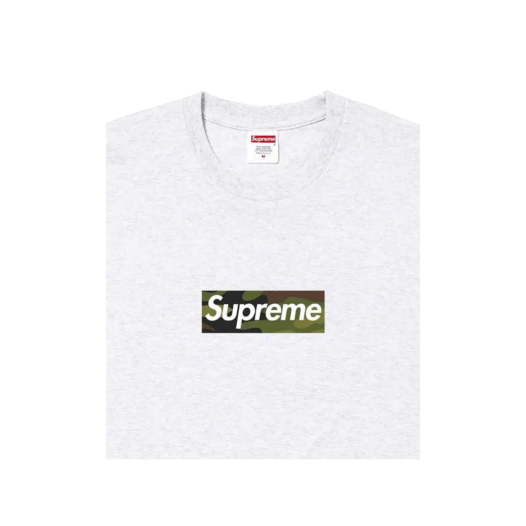 Supreme Camo Box Logo Tee FW23 Ash