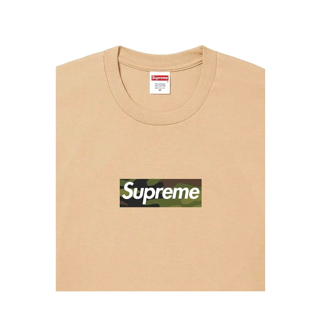 Supreme Camo Box Logo Tee FW23 Khaki