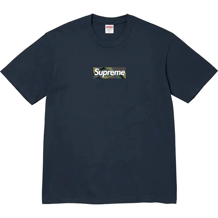 Supreme Camo Box Logo Tee FW23 Navy