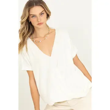 Surplice Top | White