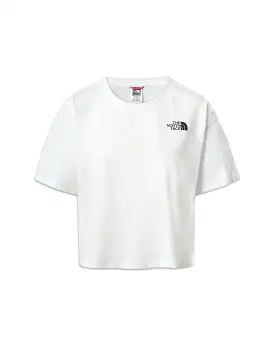 T-Shirt Donna The North Face Cropped Simple Dome Tee Bianco