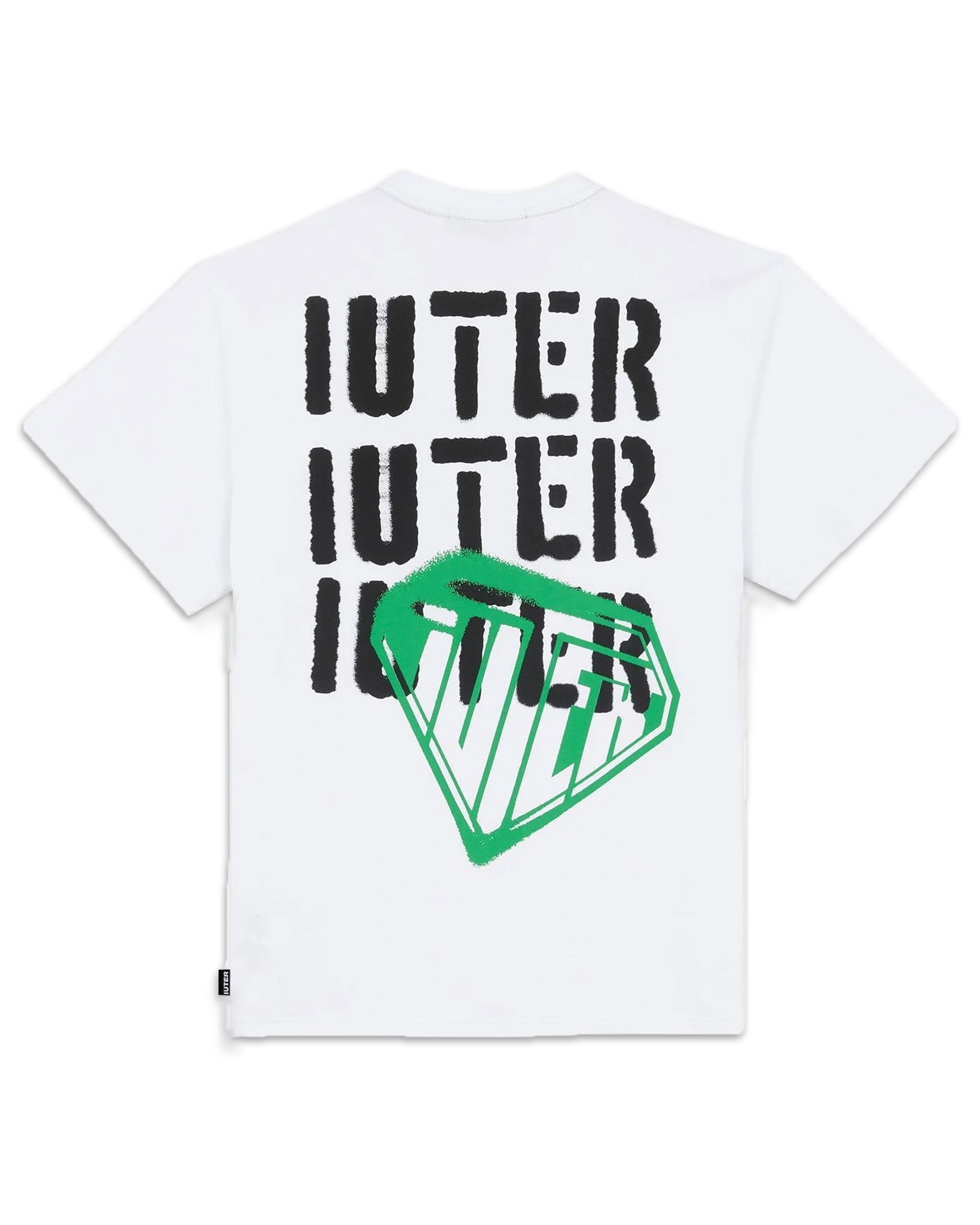 T-Shirt Uomo Iuter Stencil White