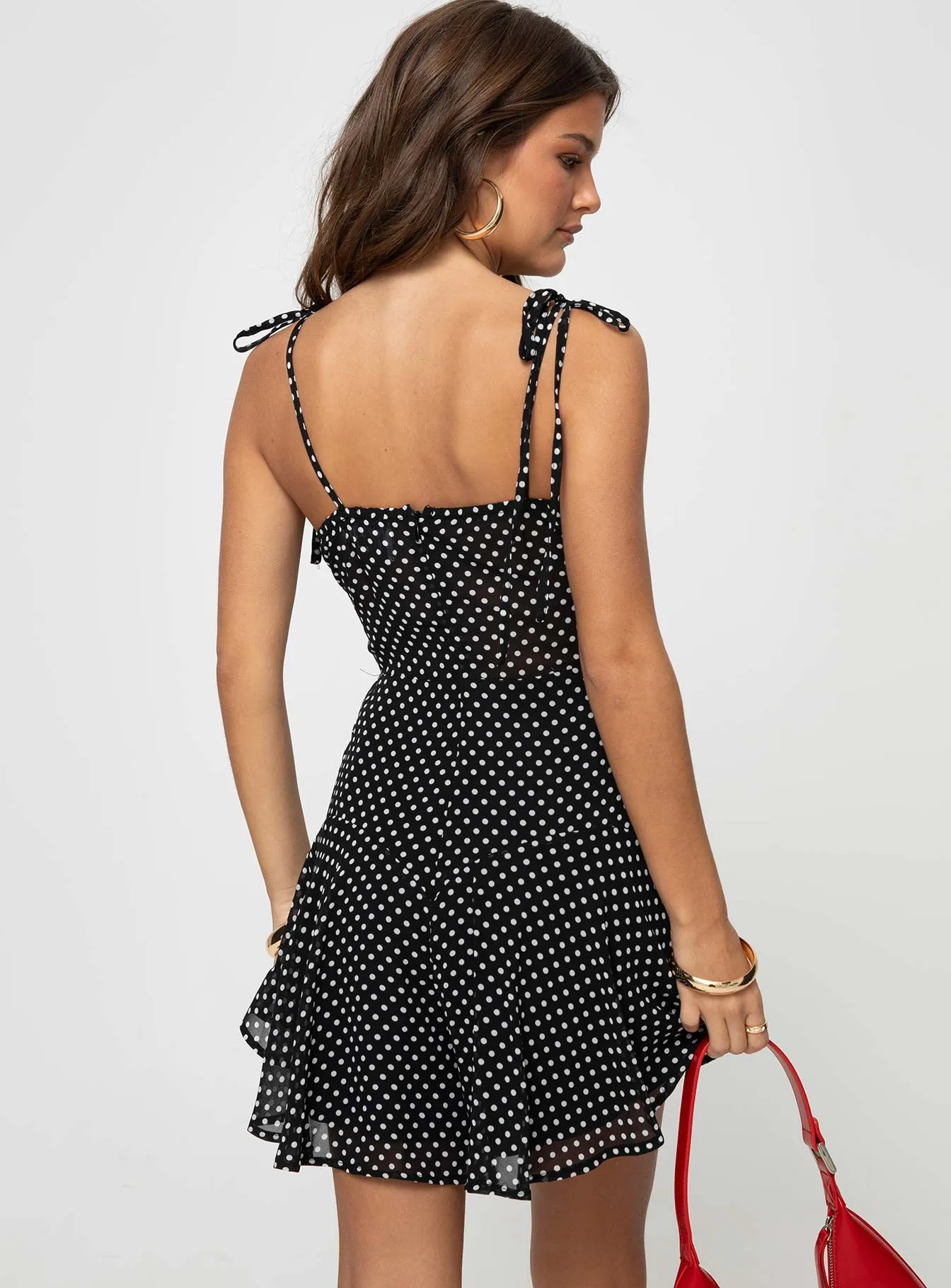 The Marko Romper Black / White Polka Dot