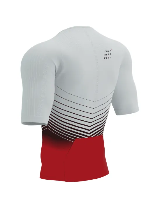 Tri Postural Aero SS Top M WHITE/RED