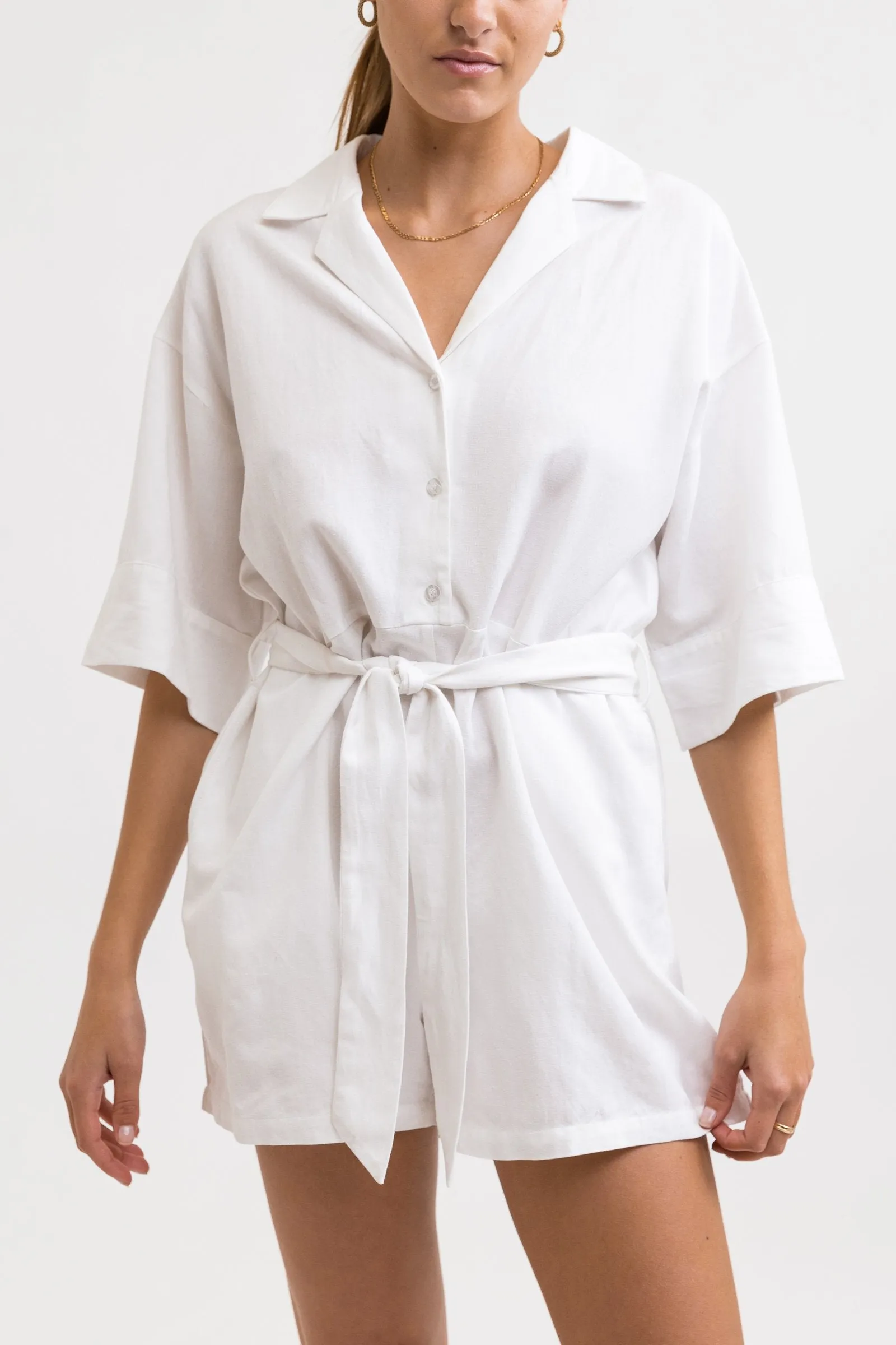 Vacay Romper White