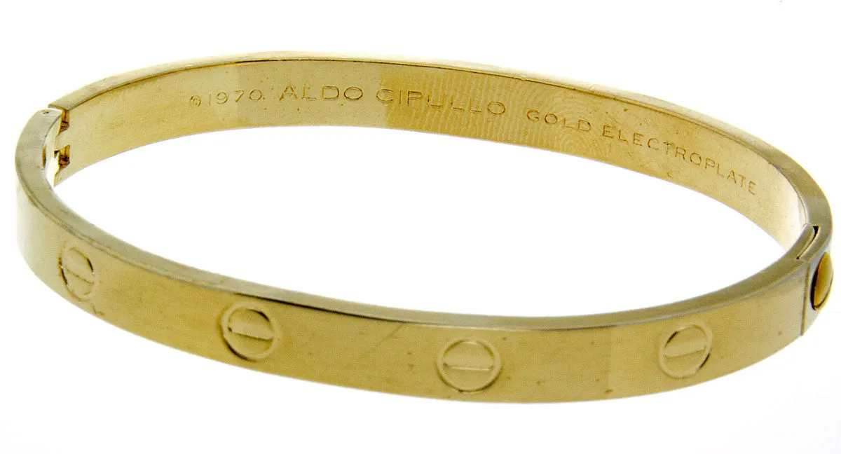 Vintage Aldo Cipullo Love Bracelet for Charles Revson