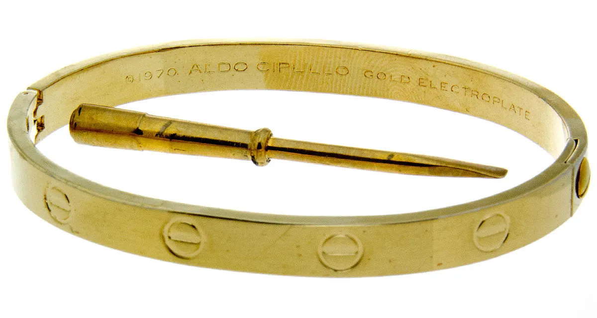 Vintage Aldo Cipullo Love Bracelet for Charles Revson