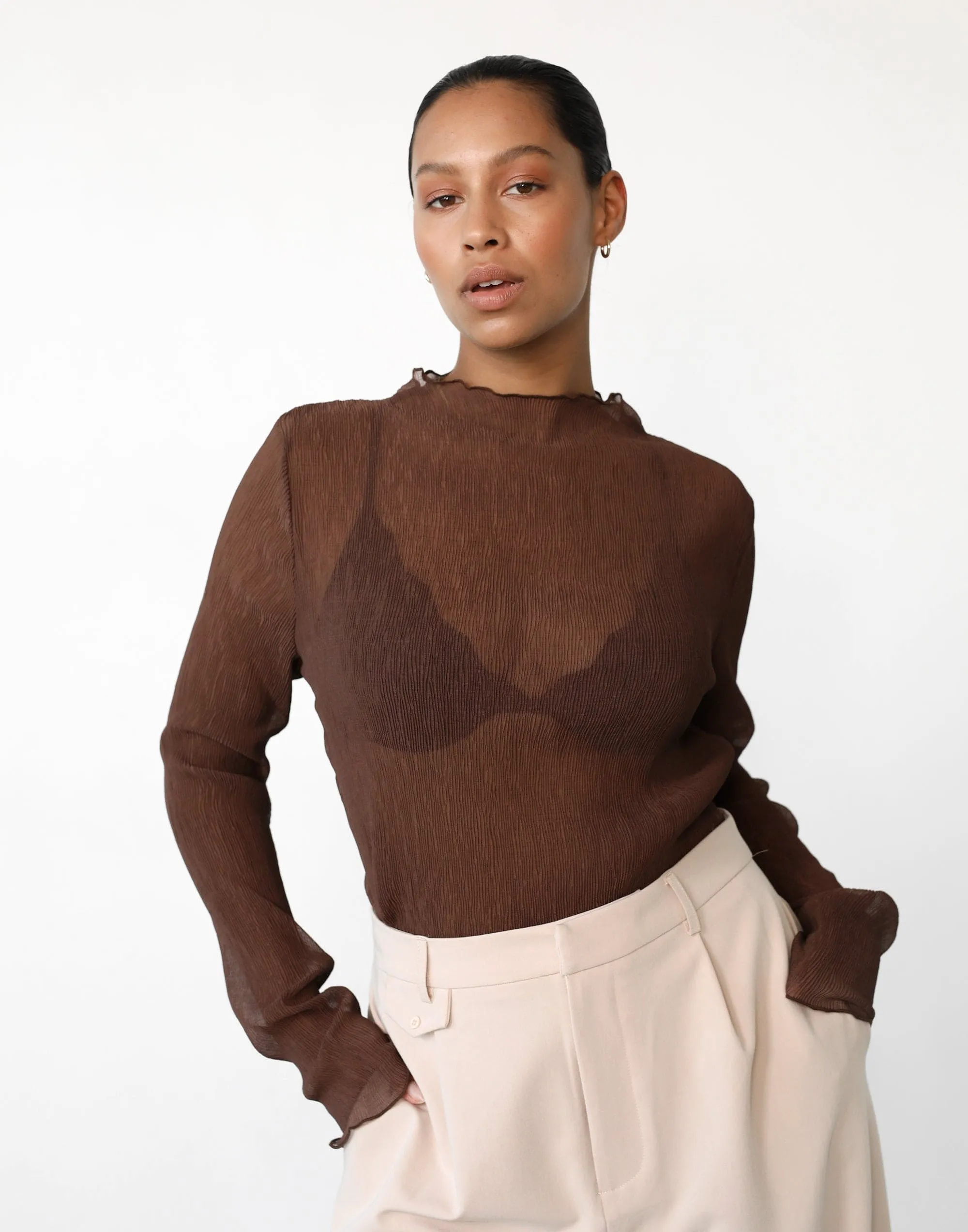 Vista Long Sleeve Top (Cocoa)