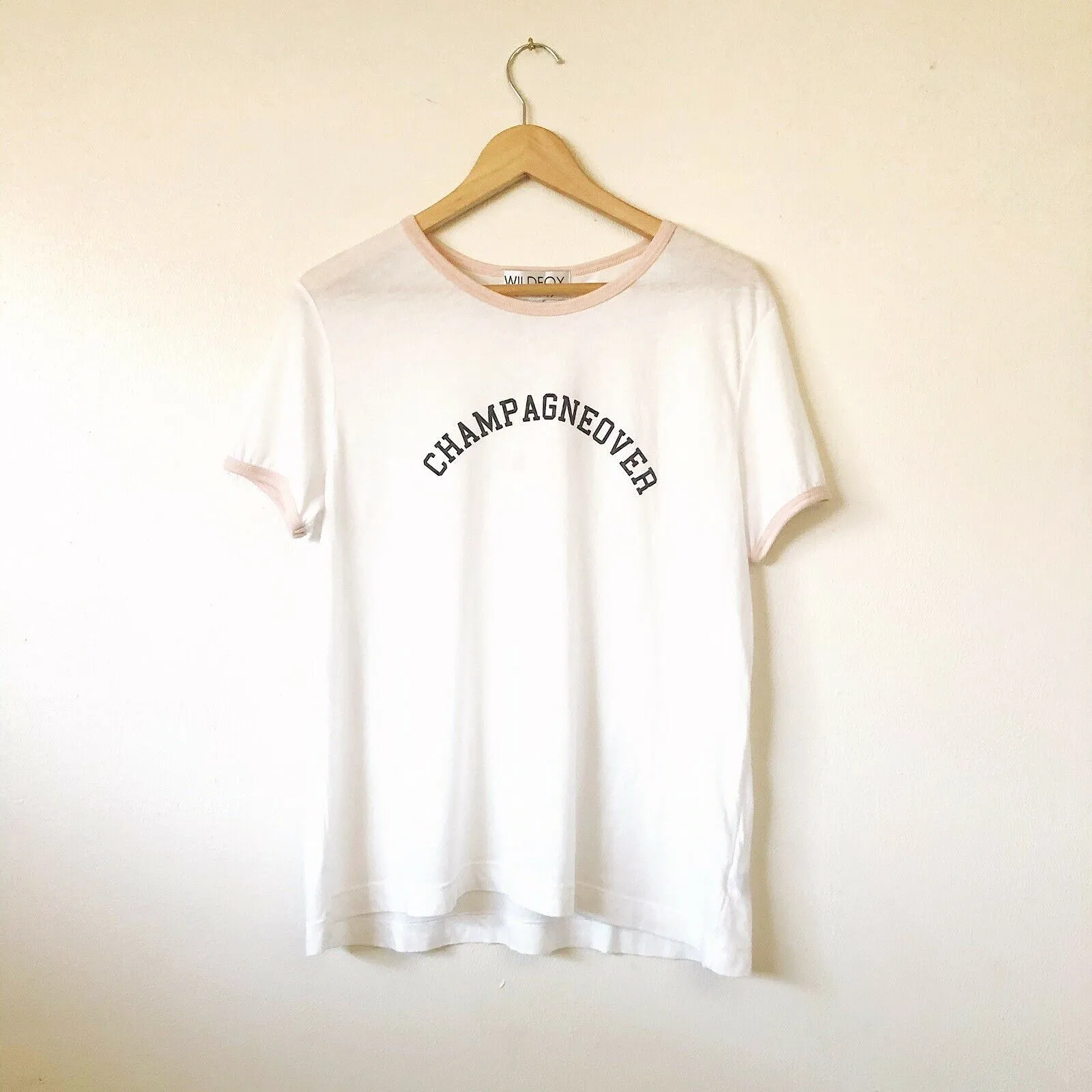 Wildfox Johnny Champagneover Ringer Tee