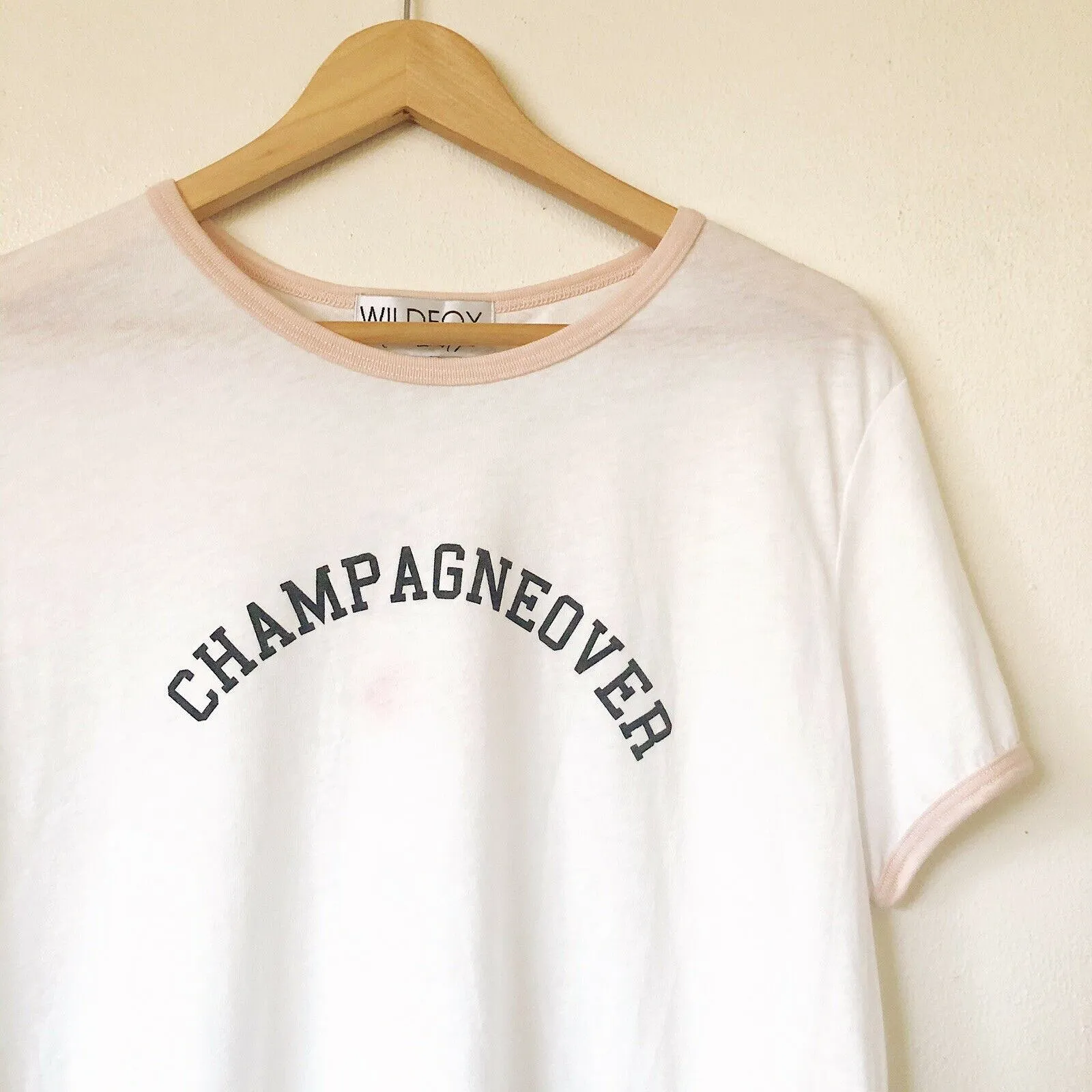 Wildfox Johnny Champagneover Ringer Tee